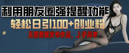 利用微信朋友圈小红点功能引流，精准创业粉丝-洪烁网创