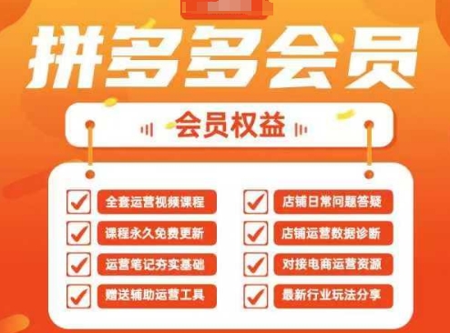 2025拼多多运营实战课，40节全流程教学，覆盖拼多多运营全链路-洪烁网创